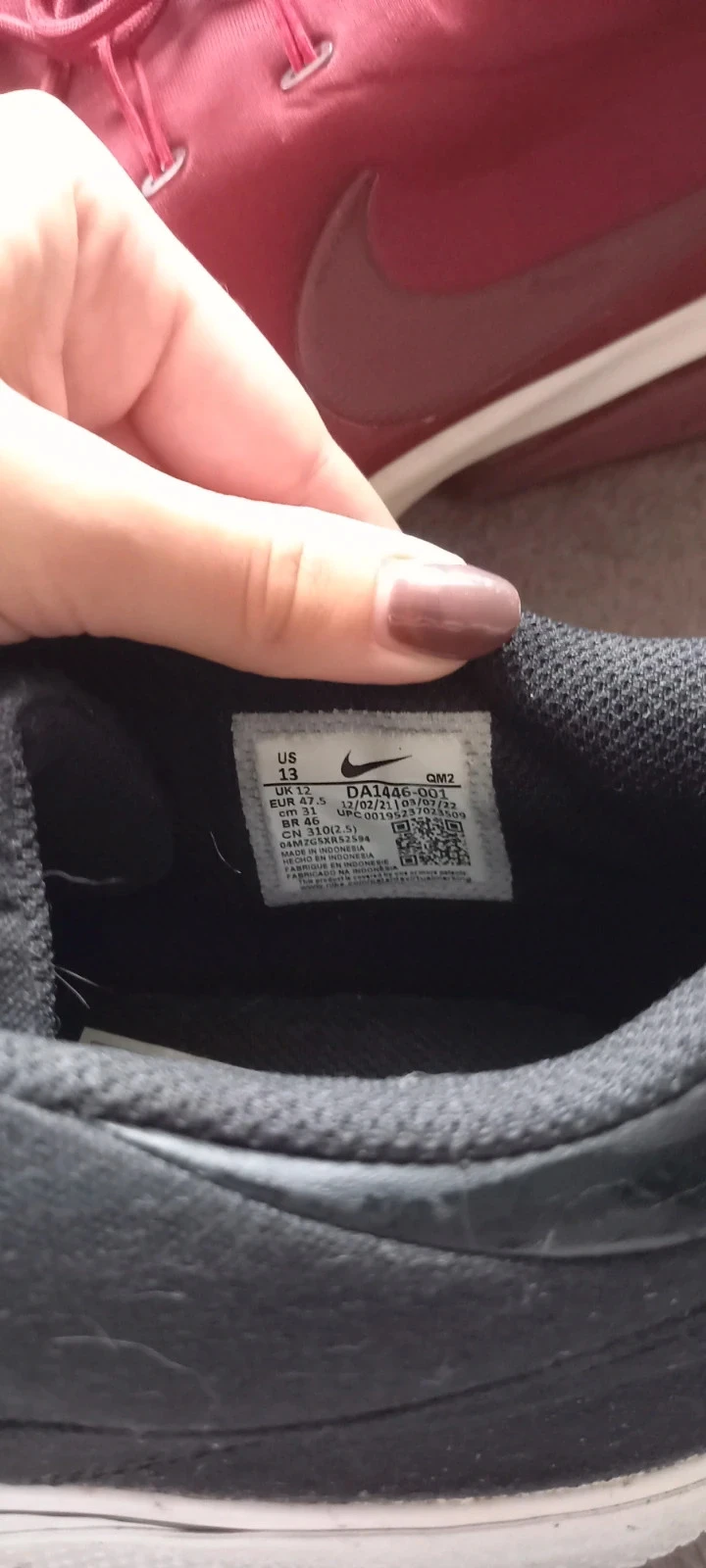 Baskets en toile Nike GTS 97 noires 47 – photo 9